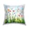 Stupell Industries Spring Blue Modern Flower Meadow Decorative Printed Throw Pillow